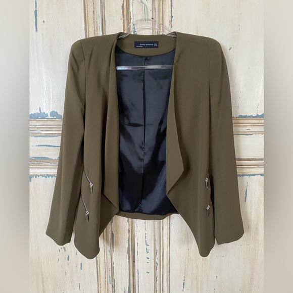 Zara Jackets & Blazers - ZARA BROWN JACKET MEDIUM